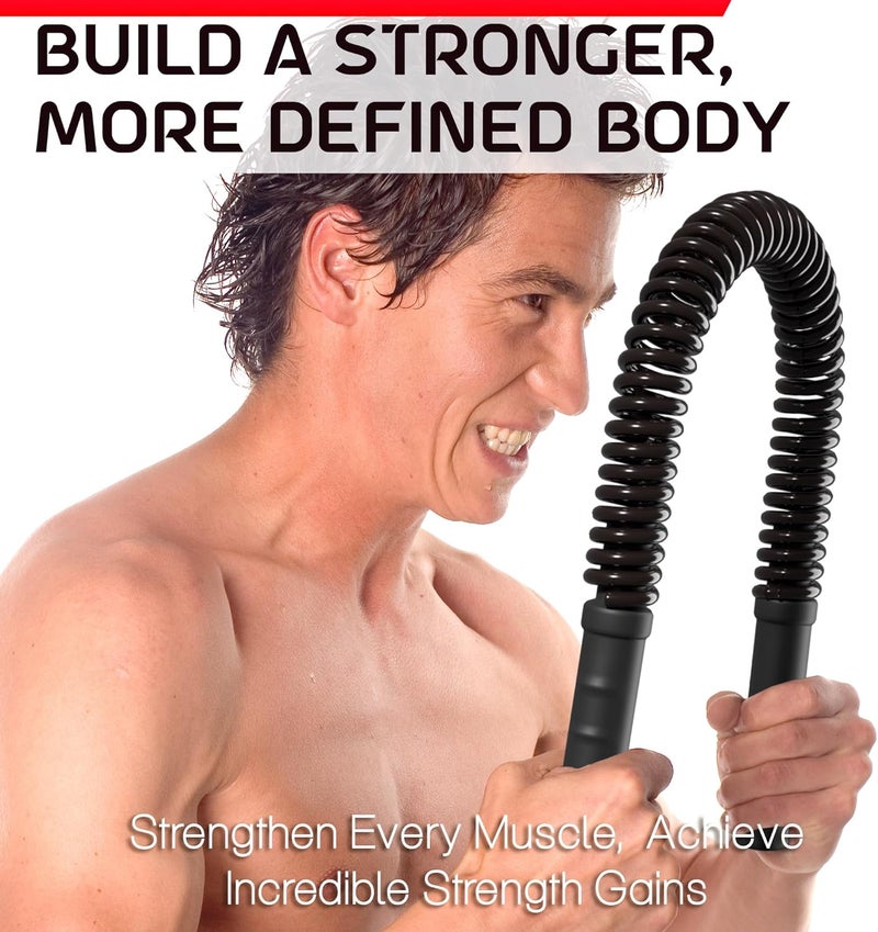 Zenooze 's Power Twister Flex Bar, The Ultimate Upper Body Exercise Equipment for Strengthening Your Chest Workout, Shoulders,Biceps, Arms, Forearm Strengthener, Resorte para Hacer Ejercicio - Image 5